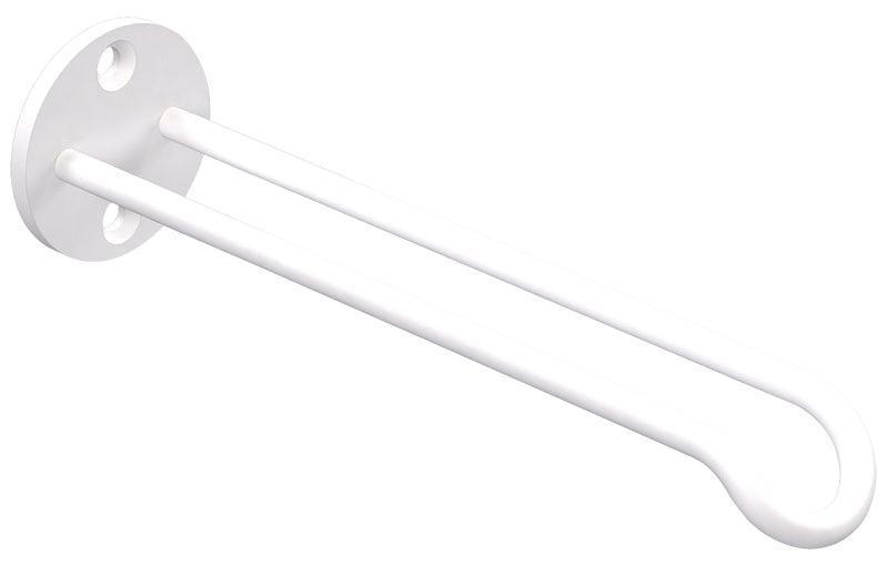 National Hardware N275-522 Plant Hanger Wall Base, 7 in L, 1-25/32 in H, Steel, White, Screw, Wall