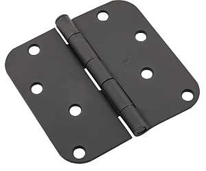 National Hardware N830-429 Door Butt Hinge, 4 in H Door Leaf, 0.08 ga Thick Door Leaf, 4 in H Frame Leaf, Steel, 55 lb