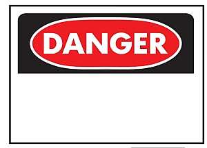 Hy-Ko 5230 Signs, DANGER, 10 x 14 in Dimensions, Pack of 5