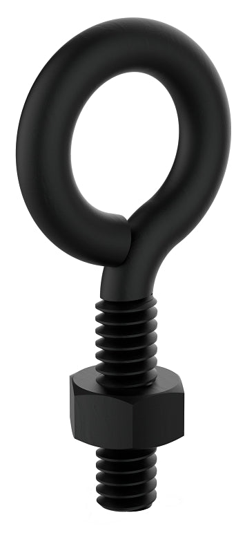 National Hardware N820-095 Eye Bolt, 1/4 in Thread, UNC Thread, 7/8 in L Thread, 9/16 in Dia Eye, 80 lb Working Load