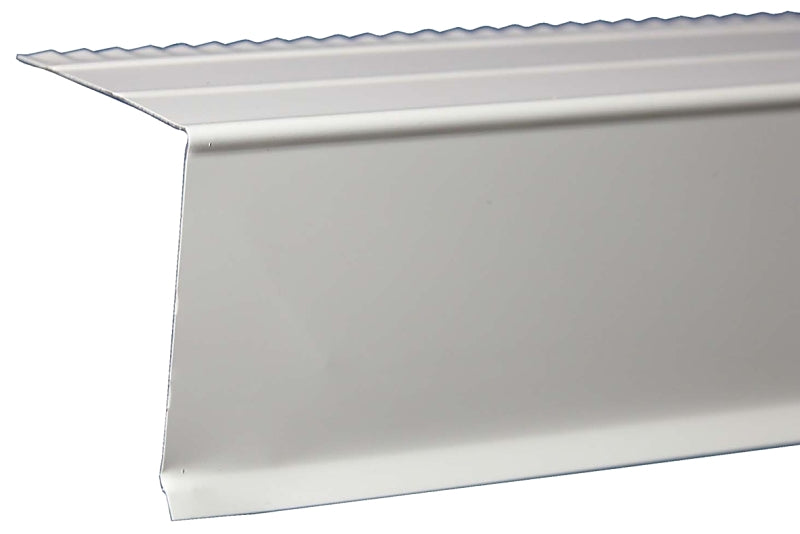 Amerimax 5700200120 Drip Edge, 10 ft L, Hemmed Edge, Steel, White, Pack of 25