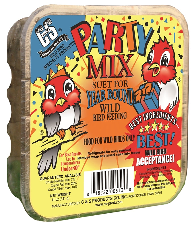 C&S CS12513 Corn Bird Suet, 11 oz, Cake