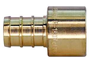 Apollo Valves APXFS1210PK Pipe Adapter, 1/2 in, Barb x FPT, Brass, 200 psi Pressure