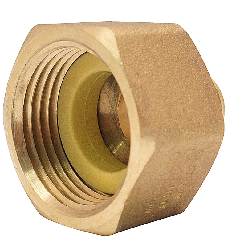 Apollo APXFA34B1F Pipe Adapter, 3/4 x 1 in, Barb x FPT, PEX-B, Brass, 200 psi Pressure