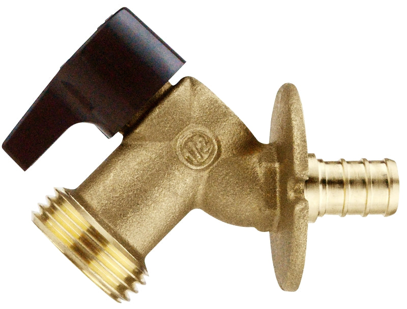 Apollo Valves APXSCV1234 Sillcock, 1/2 x 3/4 in Connection, Barb x MGHT, 200 psi Pressure, Quarter-Turn Actuator
