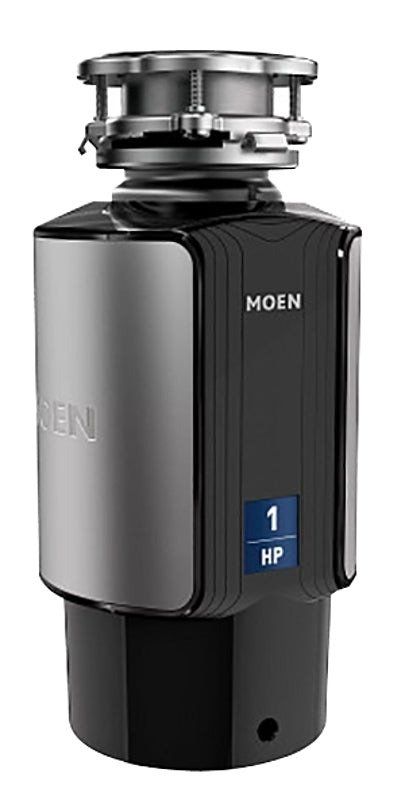 Moen EX Series EX100C Garbage Disposal, 1 hp Motor, 115 V, Polymer/Stainless Steel, 10 year Limited Warranty