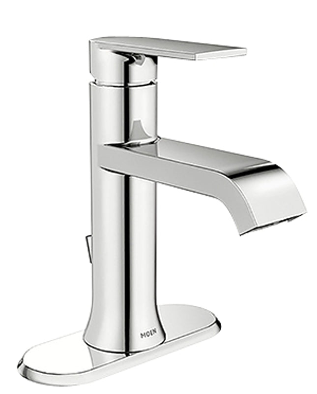 Moen Genta Series WS84760 Bathroom Faucet, 1.2 gpm, 1-Faucet Handle, Metal, Chrome-Plated, 4 in Faucet Centers