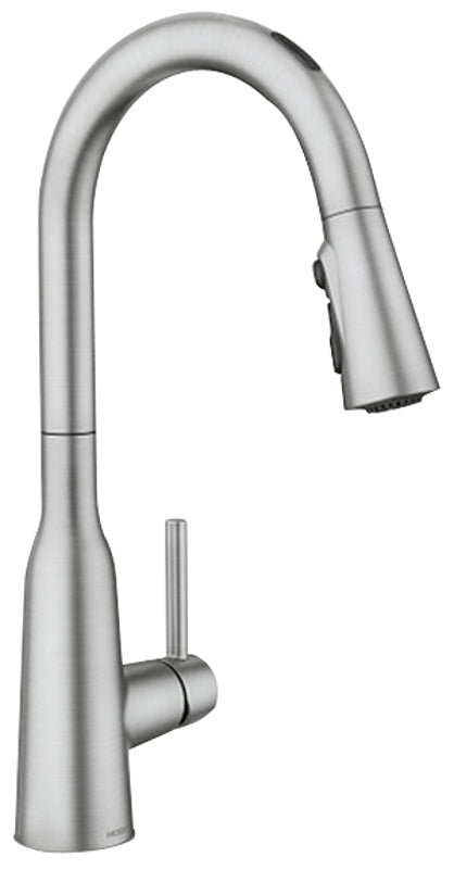 Moen Zyla Series 87272EVSRS Pulldown Kitchen Faucet, 1.5 gpm, 1-Handle, 3-Faucet Hole, Metal, Stainless Steel