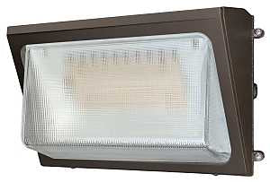 Lumark WPM B Series WPMLED25S Wall Pack, 101 W, 120/347 V, LED, 9800 to 13,400 Lumens, 5000 K, Aluminum, Bronze