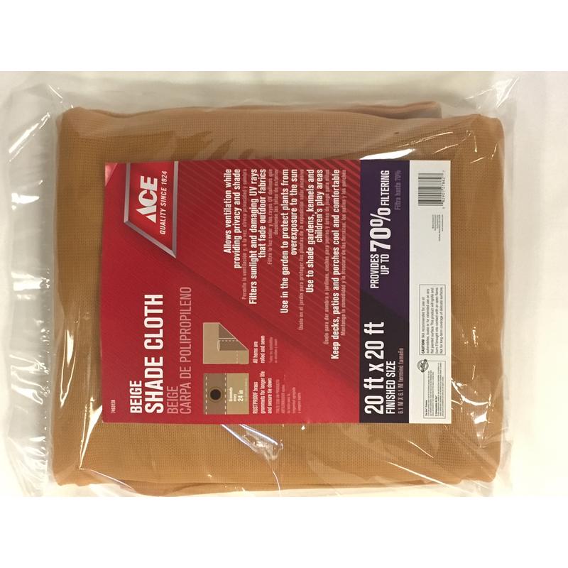 Ace 20 ft. W X 20 ft. L Polyethylene Shade Cloth Beige