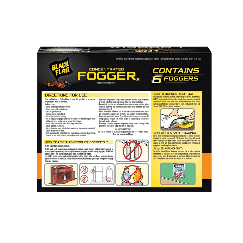Black Flag Insect Killer Fog 1.25 oz, Pack of 4