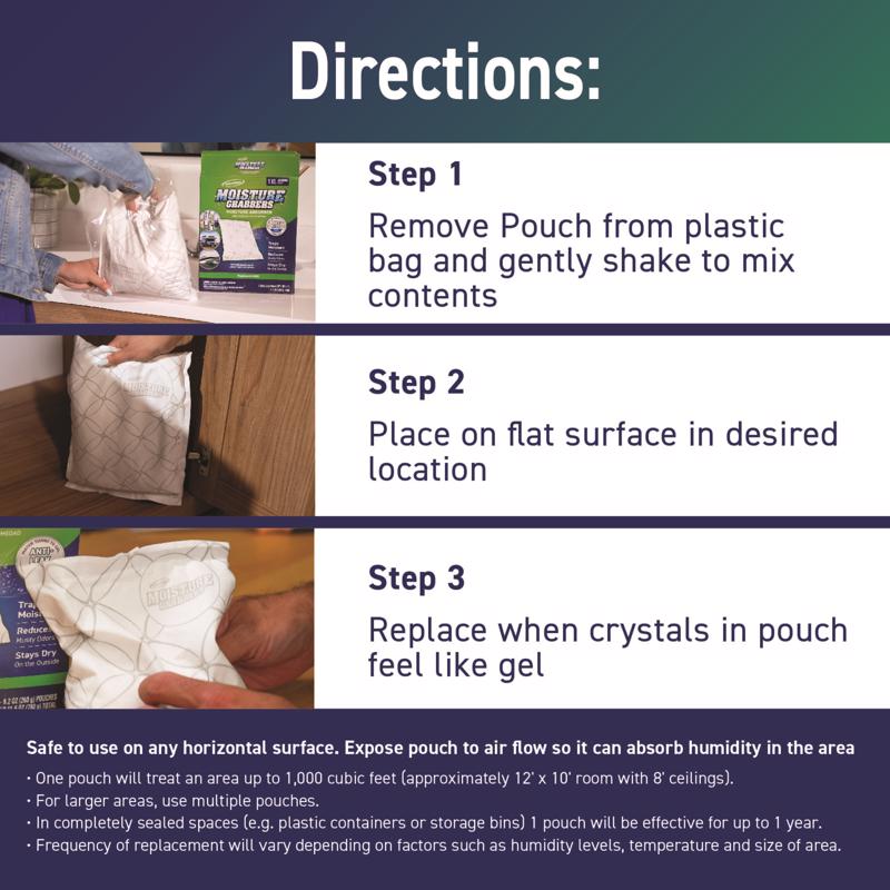 Concrobium Moisture Grabbers XL Humidity-Absorbing Pouch No Scent 35.3 oz