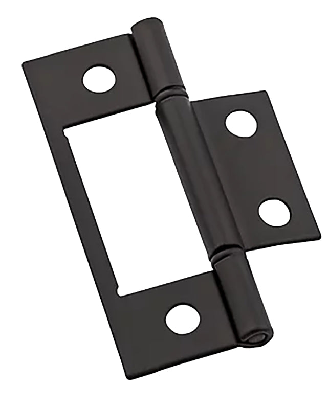 National Hardware N830-434 Door Hinge, 3 in H, Steel, Oil-Rubbed Bronze, 4-Hole, Surface Mounting