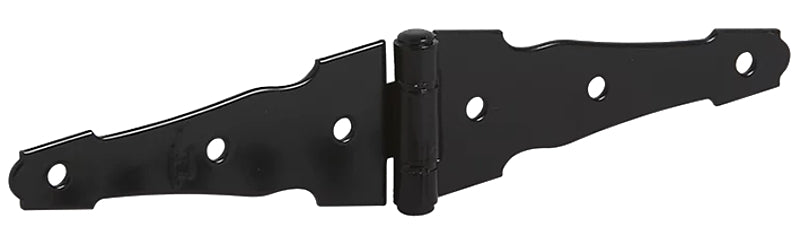 National Hardware Ornamental N109-036 Series Strap Hinge, 1-5/8 in Frame Height, 4 in Frame Width, Steel, Black