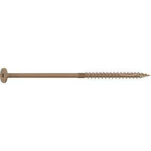 Camo 0360240 Structural Screw, 1/4 in Thread, 6 in L, Flat Head, Star Drive, Sharp Point, PROTECH Ultra 4 Coated, 10