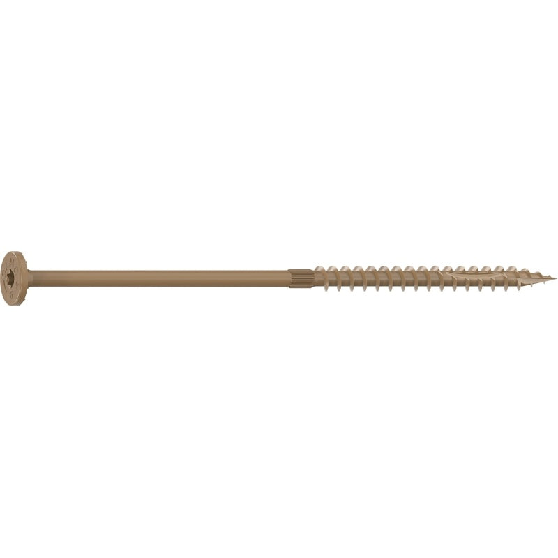 Camo 0360249 Structural Screw, 1/4 in Thread, 6 in L, Flat Head, Star Drive, Sharp Point, PROTECH Ultra 4 Coated, 250