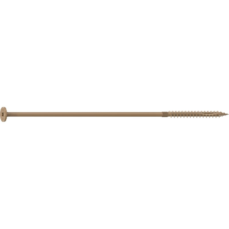Camo 0360279 Structural Screw, 1/4 in Thread, 10 in L, Flat Head, Star Drive, Sharp Point, PROTECH Ultra 4 Coated, 250