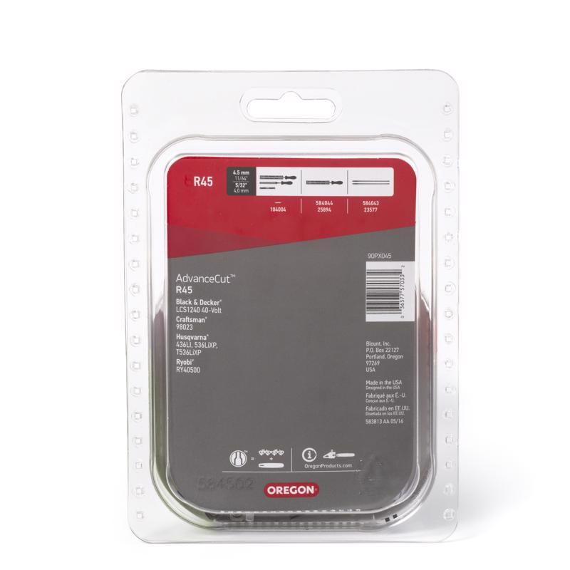 Oregon AdvanceCut R45 12 in. Chainsaw Chain 45 links