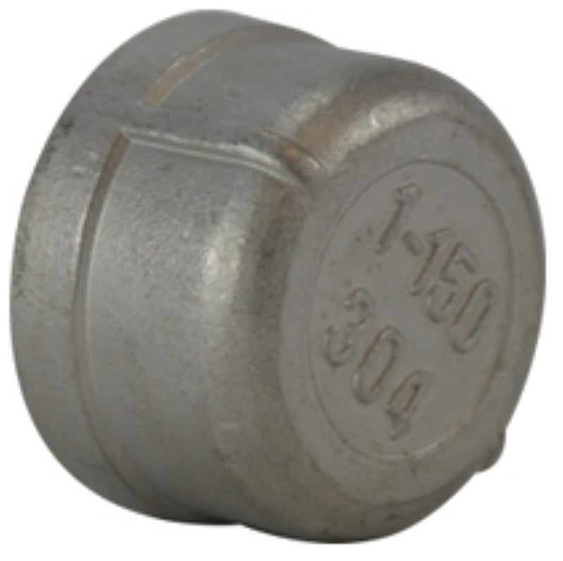 Midland Industries 62475BAG Pipe Cap, 1 in, Stainless Steel, 300 psi Pressure