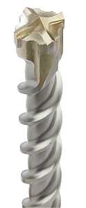 Milwaukee MX4 48-20-7240 Rotary Hammer Drill Bit, 1 in Dia, 10 in OAL, 4-Cutter, 13/32 in Dia Shank, SDS Plus Shank
