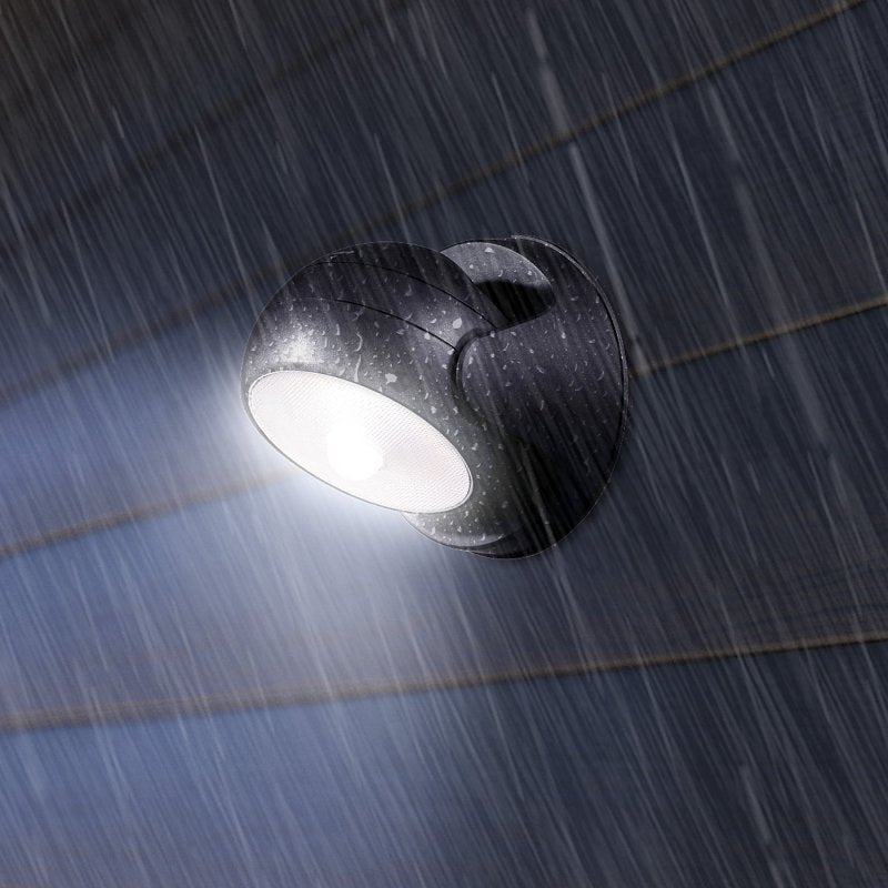 globe 17000183 Security Orb Light, LED Lamp, Daylight, 250 Lumens, 4000 K Color Temp, Black Fixture, Pack of 4
