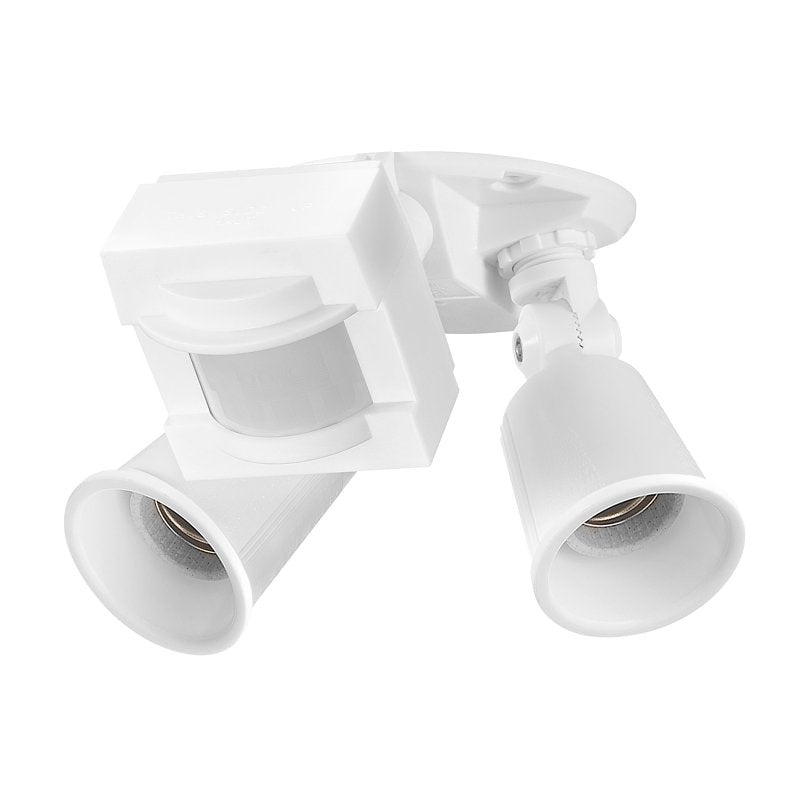 globe 17000269 Security Flood Light, 120 W, White Fixture