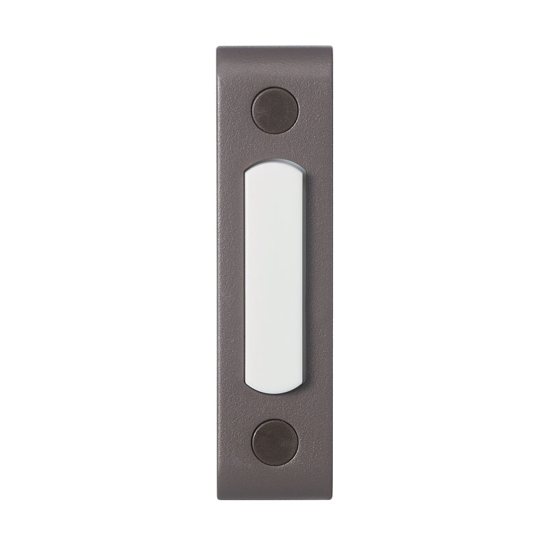 Heath Zenith 18000218 Doorbell Pushbutton, Wired, Metal, Brown, Lighted