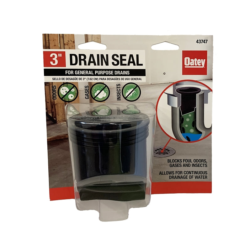 Oatey 43747 Drain Seal, PVC, Black
