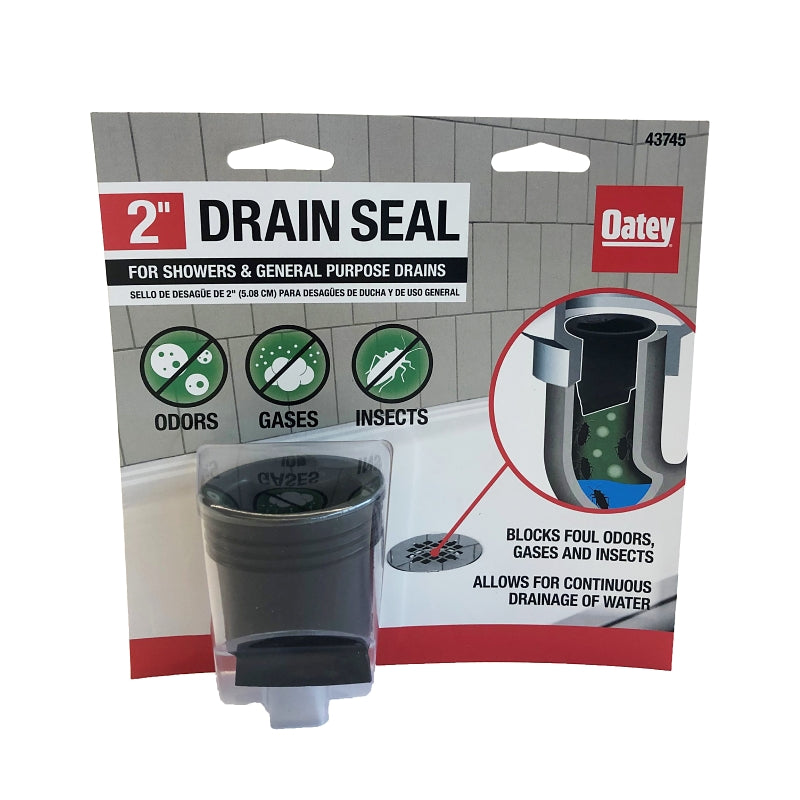 Oatey 43745 Drain Seal, PVC, Black