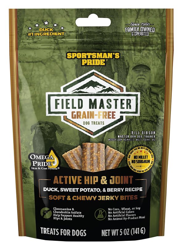 Sportsman's Pride Field Master 10159 Hip and Joint Dog Treat, S/M/L Breed, Berry, Duck, Sweet Potato, 20 oz Bag