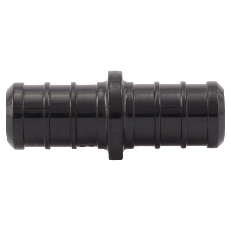 SharkBite UP008A5 Coupling, 1/2 x 1/2 in, Barb, PEX-B, Polymer, Black, 200 psi Pressure