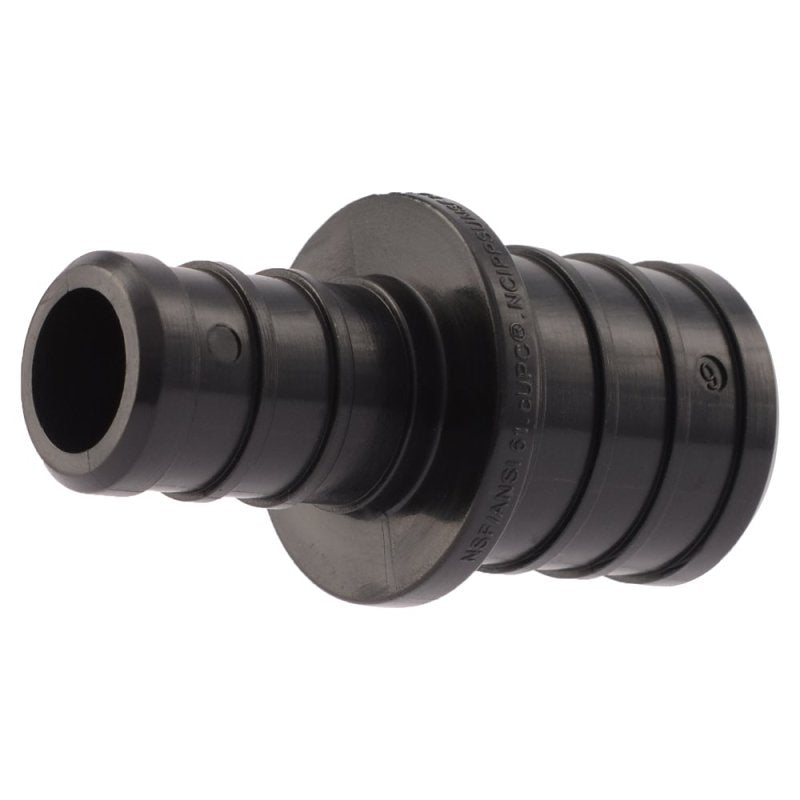 SharkBite UP058A5 Reducing Coupling, 3/4 x 1/2 in, Barb x Crimp, Polymer, 80 to 160 psi, For: PEX and PE-RT Pipes