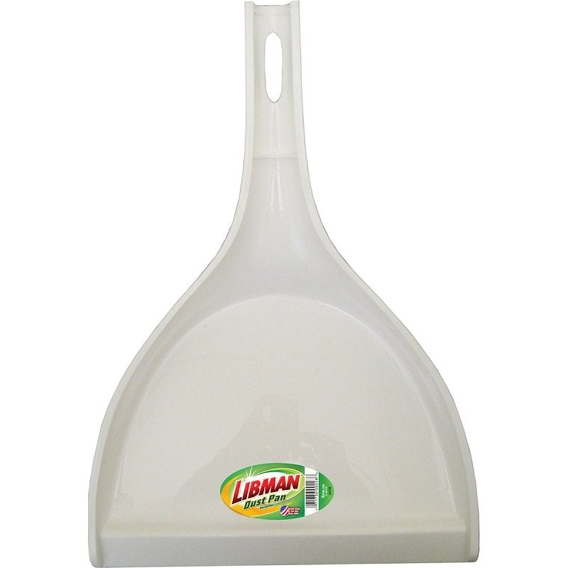 Libman EdgeSeal 228 Dustpan, 15 in L, 10-1/2 in W, Plastic, White