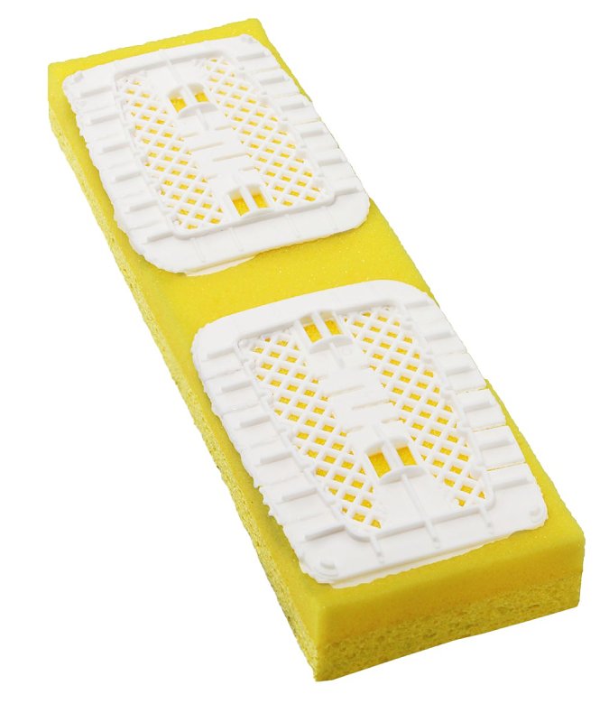 Libman Big Gator Series 3959 Mop Refill, Snap-On, Sponge, Yellow