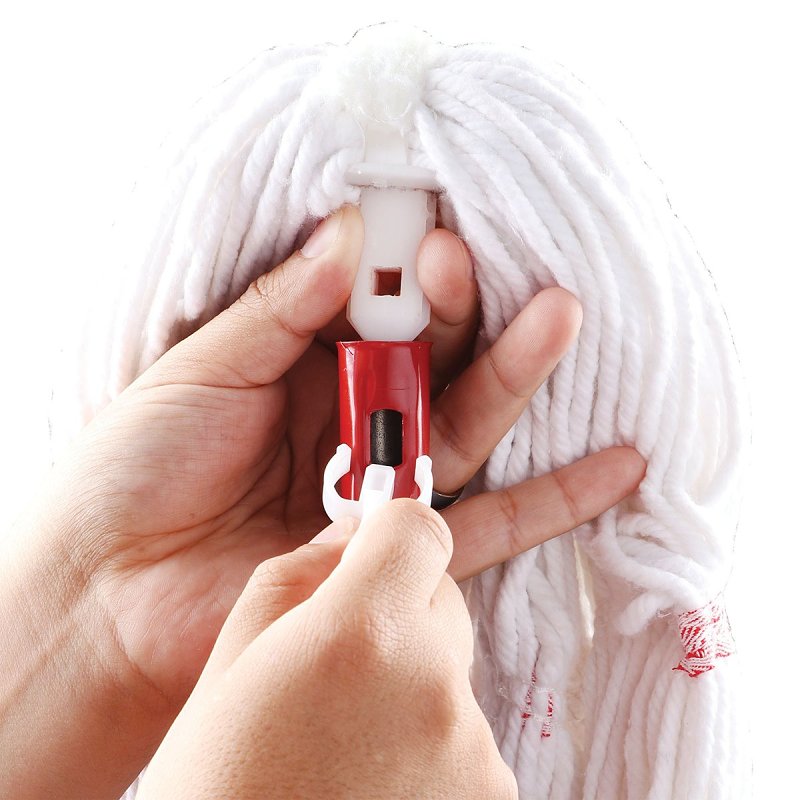 Libman Big Tornado Series 989 String Mop Refill, 16 oz Capacity, Quick-Change, Yarn, Red