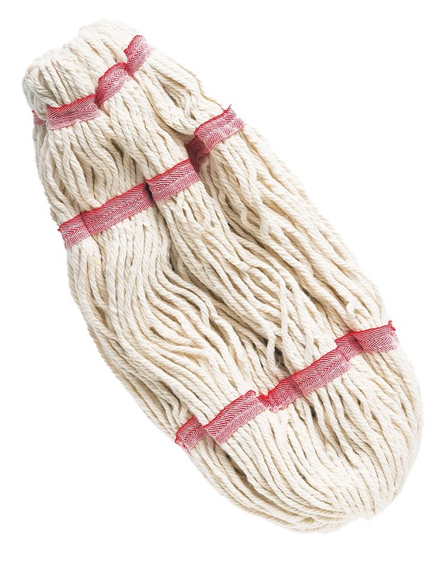 Libman Big Tornado Series 989 String Mop Refill, 16 oz Capacity, Quick-Change, Yarn, Red