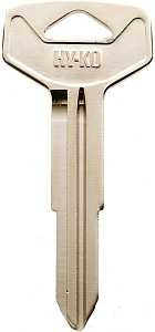 Hy-Ko 11010TR44 Automotive Key Blank, Brass, Nickel, For: Toyota Vehicle Locks, TR44 Key Number, Pack of 10