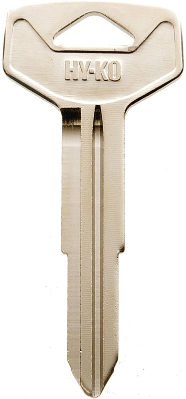 Hy-Ko 11010TR44 Automotive Key Blank, Brass, Nickel, For: Toyota Vehicle Locks, TR44 Key Number, Pack of 10
