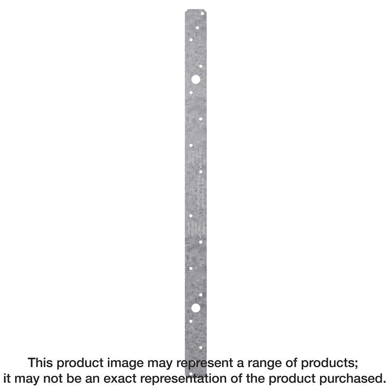 Simpson Strong-Tie MSTA MSTA24 Strap Tie, 18 ga Gauge, Steel, Galvanized/Zinc, Pack of 50