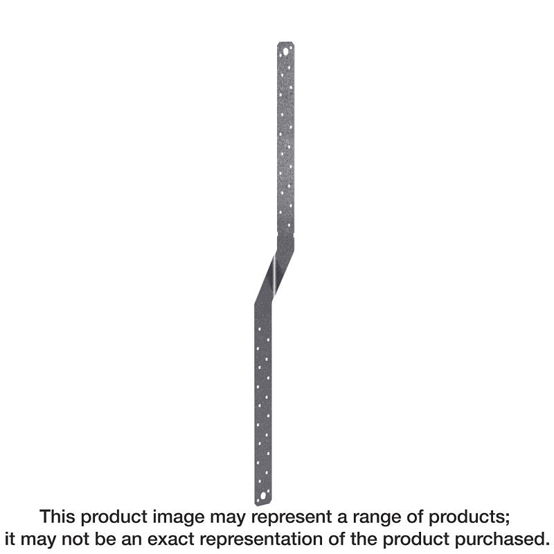 Simpson Strong-Tie MTS Series MTS20 Medium Twist Strap, 20 in L, 32 mm W, Steel, Galvanized, Fastening Method: Nail, Pack of 100