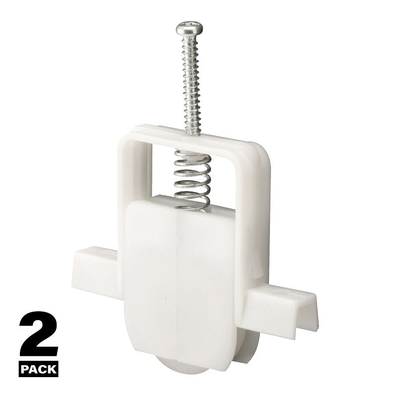 Prime-Line B 646 Adjustable Roller Assembly, 1 in Dia Roller, 1/4 in W Roller, Steel Roller, Concave Roller, 1-3/8 in W
