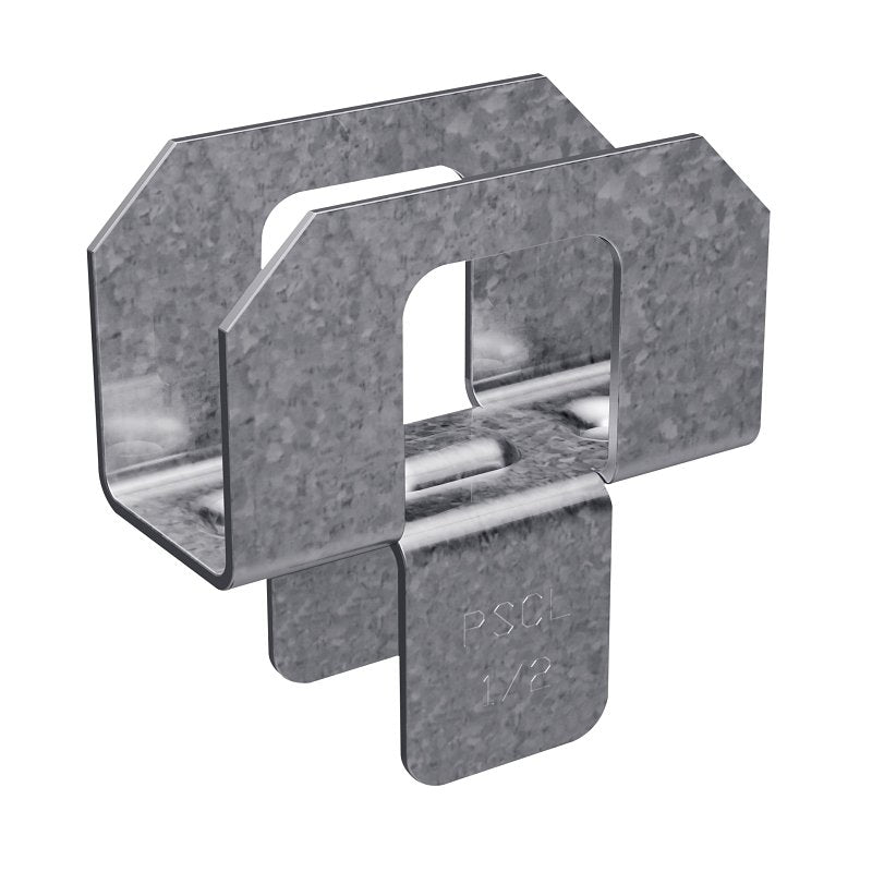 Simpson Strong-Tie PSCL1/2 Panel Sheathing Clip, 32, 28 Roof Span, 20 Thick Material, Steel, Galvanized
