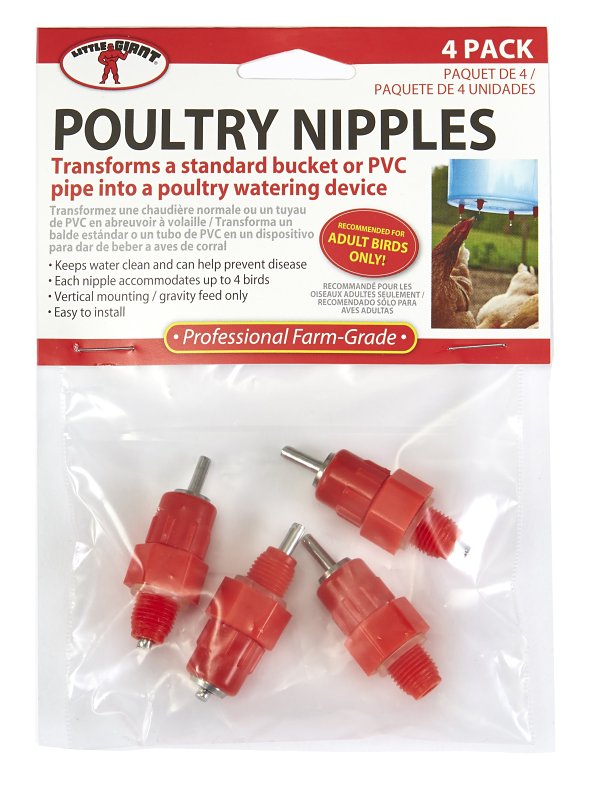 Little Giant 172035 Poultry Nipple, Vertical Mounting