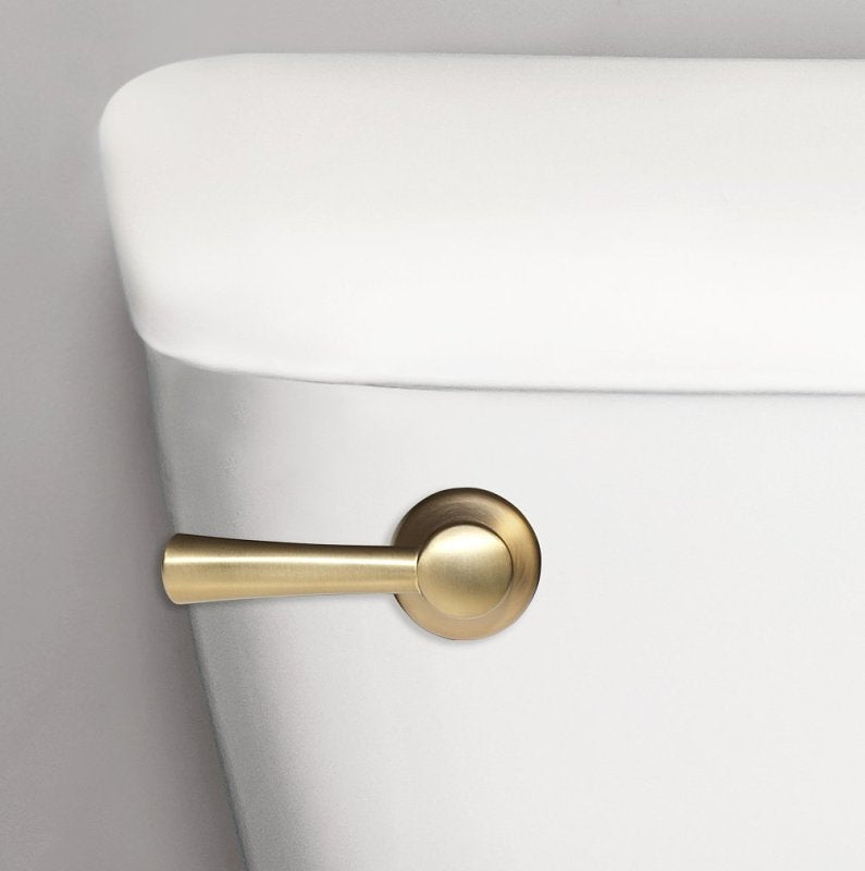 Korky 6094BP Toilet Handle and Lever, Universal Mounting, 12-1/2 in L Flush Arm, Plastic, Brushed Gold