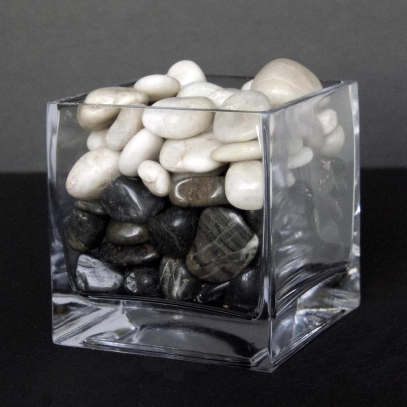 Mosser Lee Black River Stone Vase Filler 5 lb