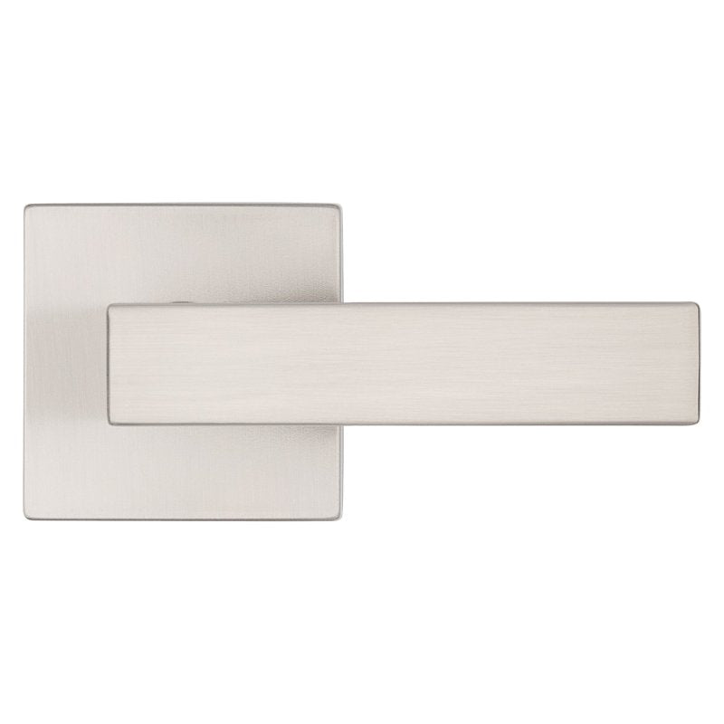 Kwikset Signature, Singapore Series 720SAL SQT 15 Hall/Closet Handle, Lever Handle, Zinc, Satin Nickel, Universal Hand