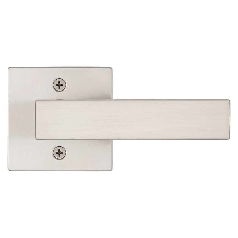 Kwikset Signature, Singapore Series 720SAL SQT 15 Hall/Closet Handle, Lever Handle, Zinc, Satin Nickel, Universal Hand
