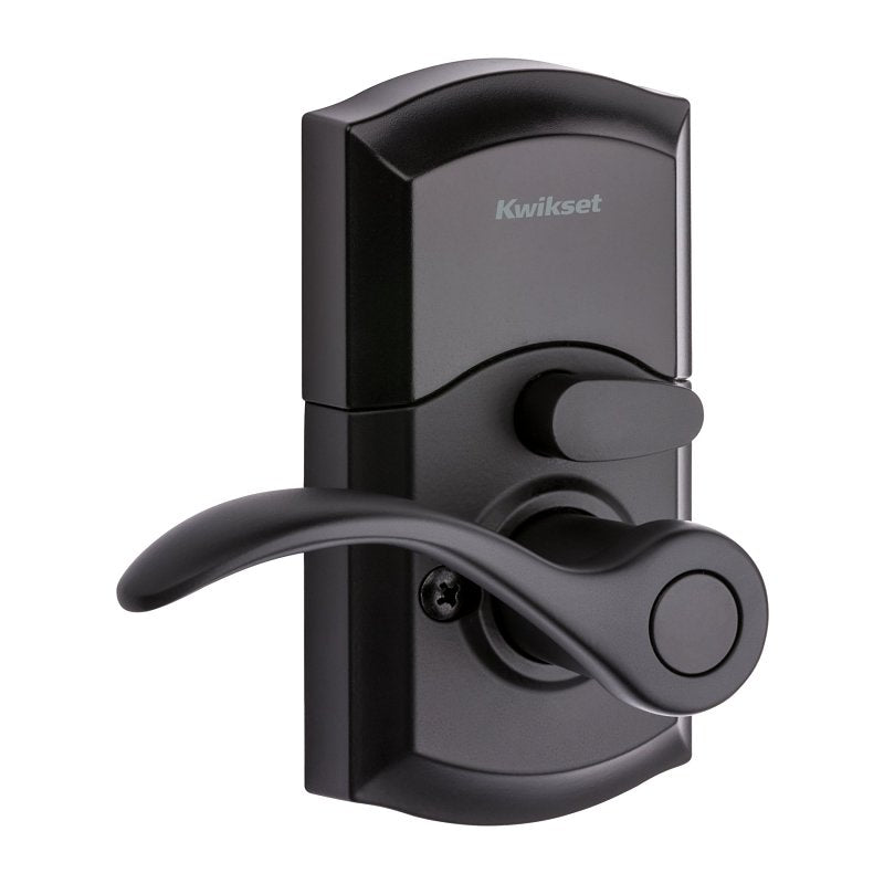 Kwikset Pembroke Series 955PML 514 SmartCode Electronic Lock, Matte Black, Commercial, 2 Grade, Metal, Lever Handle, Yes