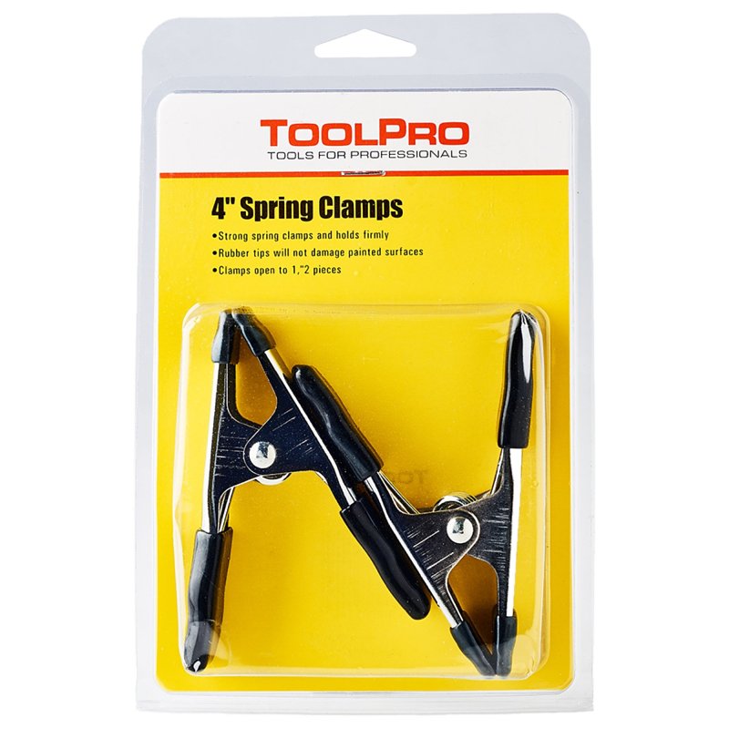 Toolpro TP05140 Spring Clamp, 1 in Clamping, Steel, Nickel