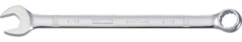 DEWALT DWMT72196OSP Combination Wrench, SAE, 9/16 in Head, 7-5/32 in L, 12-Point, Steel, Chrome-Plated